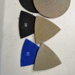 800# Triangle Resin Diamond Polishing Pads , Granite Marble Polishing Pads