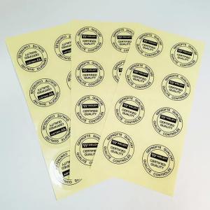 China Glossy Lamination Custom Jar Label Round Shape With Color Printing factory
