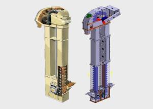 China Cement Clinker Powder 16T/H Vertical Bucket Elevator factory