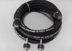 Black Carbon Steel 45# High Pressure Washing Machine Hose / Car Wash Hose