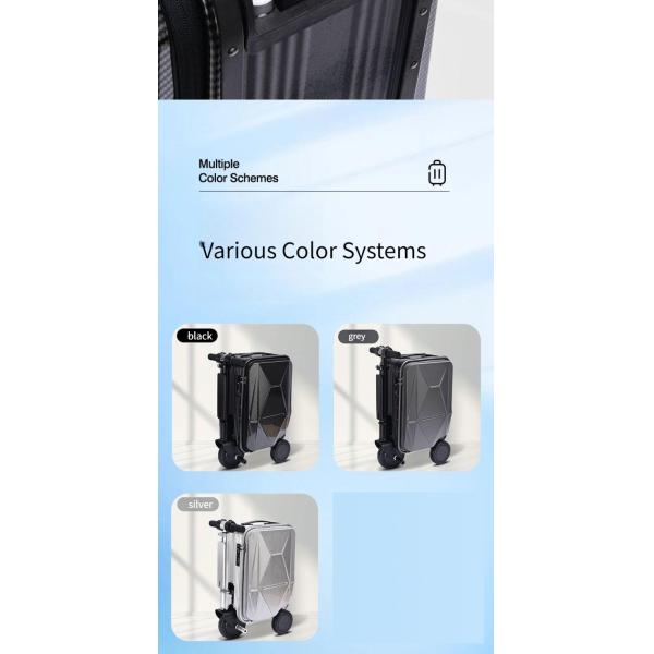 Convenient Hard Shell Trolley Travel Case for Business Trips TSA Lock Removeable Battery