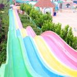 Outdoor Playground Rainbow Water Slide Child Friendly Humanization Design