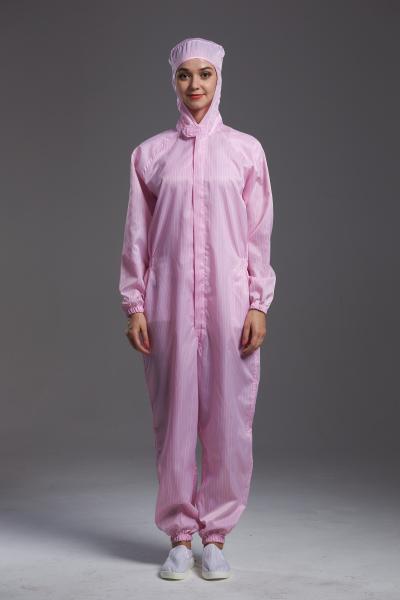Food Processing Garment Resuable yellow hooded coverall pink durable in food