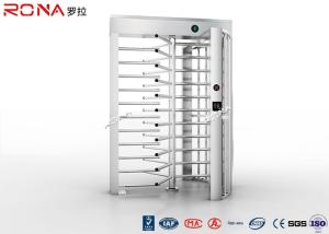 China High Security Full Height Pedestrian Turnstiles Stainless Steel 30 Persons /Minute factory