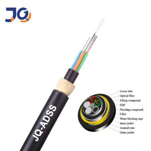 China Adss Kevlar Yarn 24 Core Multimode Fiber Optic Cable factory