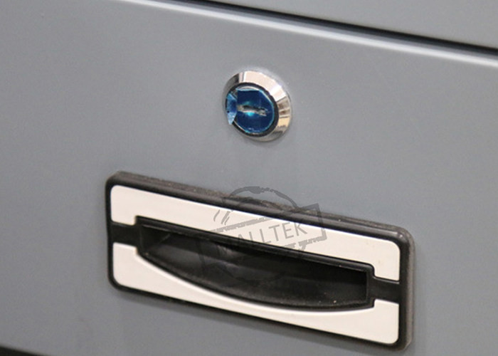 White Stainless Steel L Type Checkout Counter For Supermarket