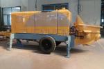 39 Kw Diesel Motor Small Concrete Pump , Diesel Lightweight Concrete Mixer Pump