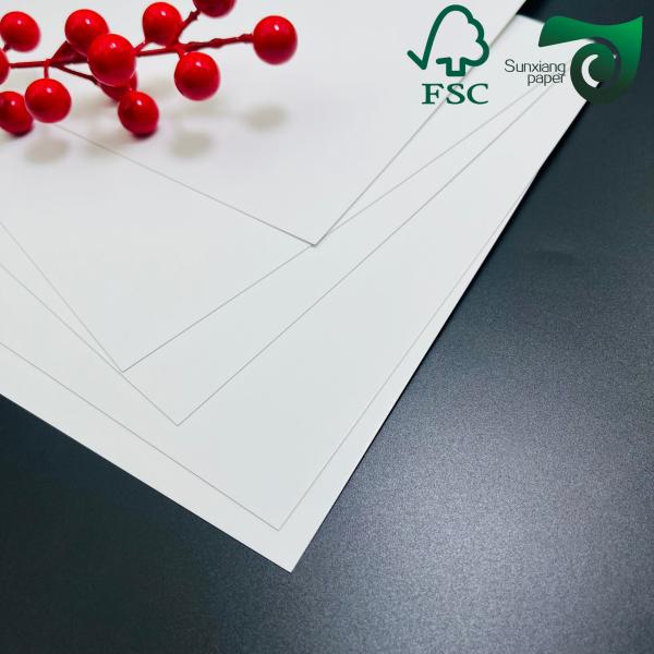FSC Certified C1S Ivory Board Paper 250gsm 270gsm 300gsm Folded