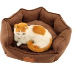 Orthopedic Comfortable Pet Bed Anti Slip Bottom Sofa Shaped Canvas Dog Bed 47CM