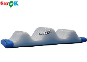China 6x2x1.1mH White Airtight Inflatable Water Float Wave Track Inflatable Water Parks factory