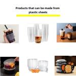Used Plastic Transparent Disposable Cup Making Machine Forming Area 750*420mm