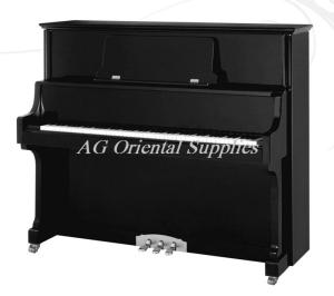 China 88-KEY New Acoustic wooden upright Piano With automatic fallboard black polished color AG-125H1 factory