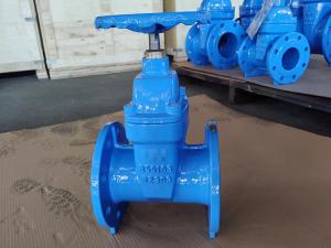 China CI Sluice Sewage BS5163 Gate Valve With BS4504 End Flange factory