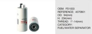 China Auto Car Truck Engine Fuel Water Separator Spin-On Filter FS1003 for Truck Engine factory