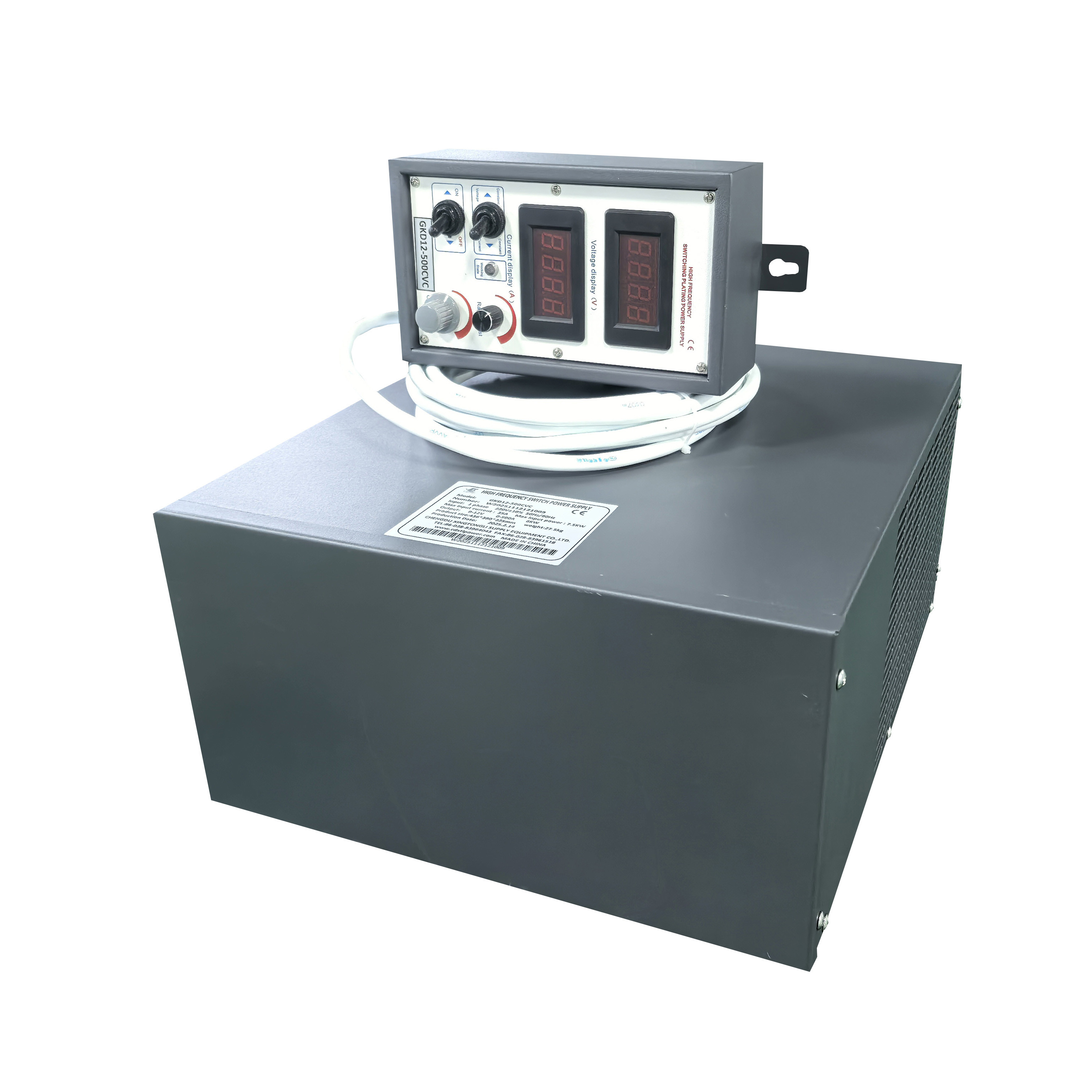 12V 500A High Frequency DC Power Supply Alloy Sliver Copper Gold Plating Rectifier