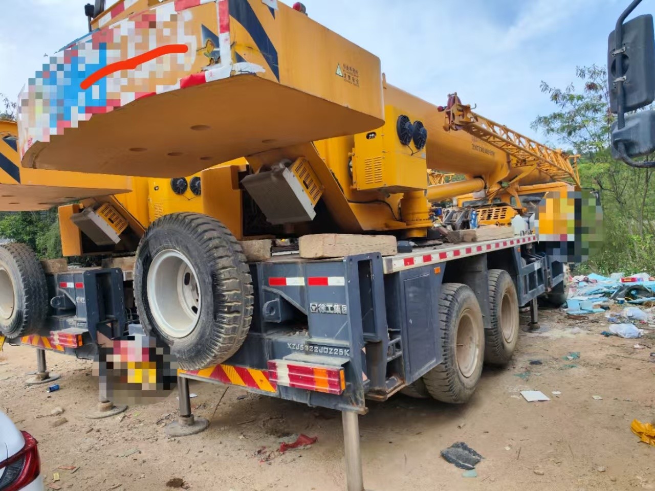 QY25K5D 25 Ton Mobile Hydraulic Truck Crane Folding Heavy Lifting Equipment with 4 Axles