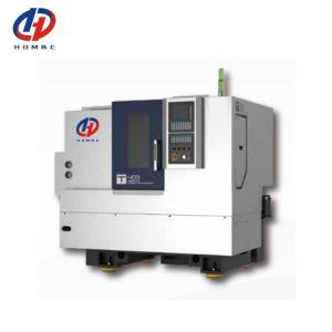 China Economical CNC Lathe T300 GSK Controller Programmable Hydraulic Tailstock Horizontal Slant Bed CNC Lathe on sale
