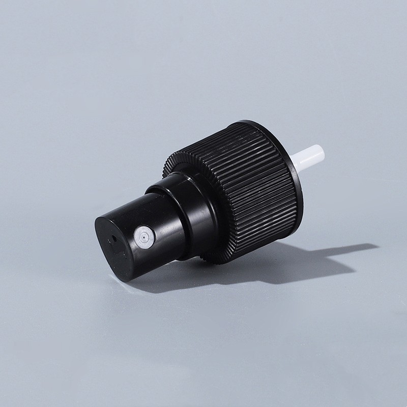 Customizable Black PP Plastic Fine Mist Sprayer 24mm 24 / 410 Perfume Face