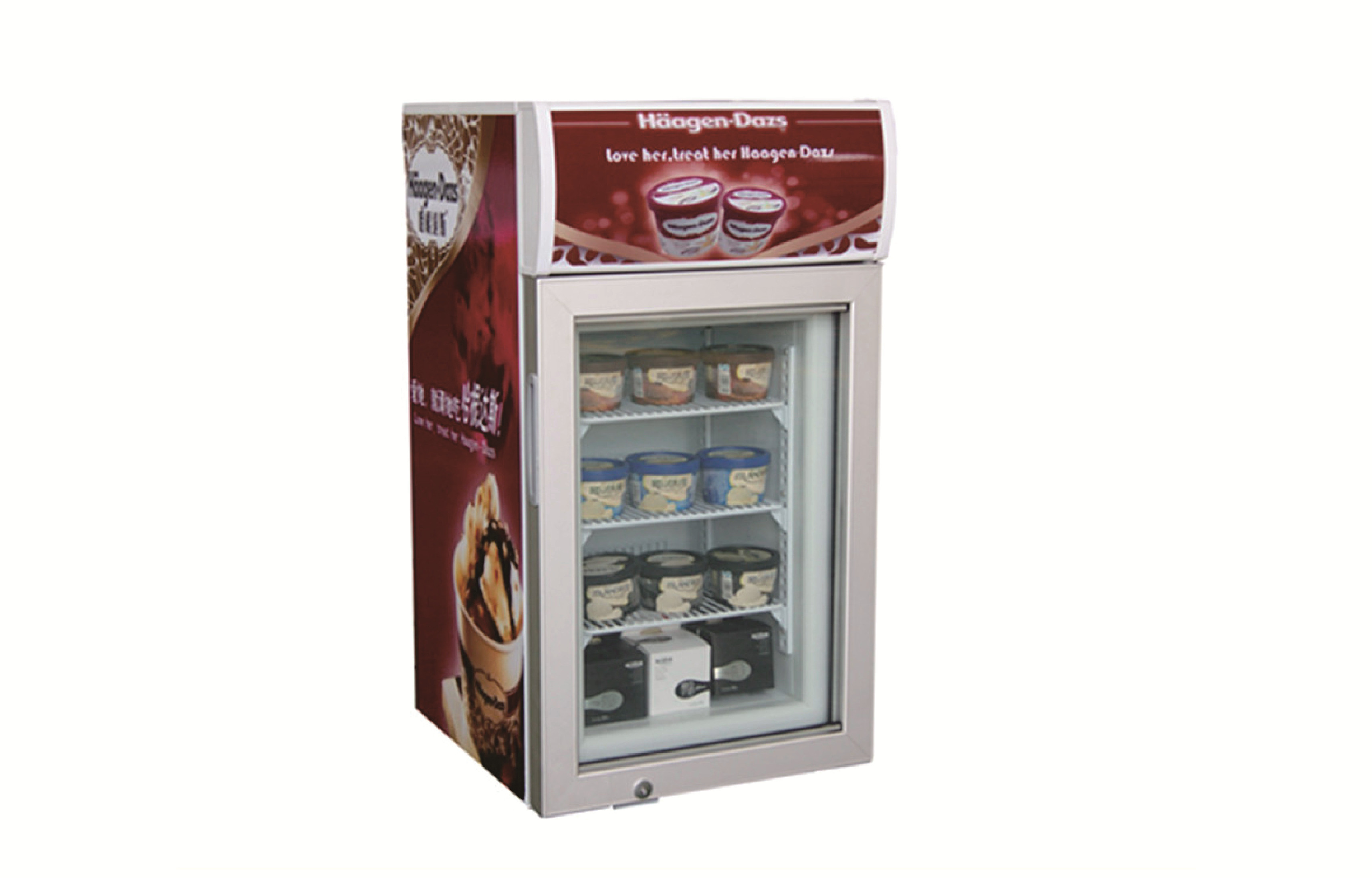 Integrated Mini Glass Front Beverage Refrigerator Stainless Steel Door