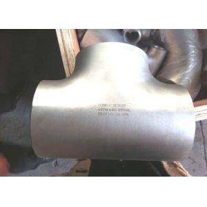 China ASME B16.9 WPB Straight Welding Stainless Steel SCH40 Metal Reducing Tee on sale