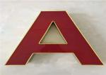 Colorful Plastic Edge Metal Channel Letters Customized Width Advertisement Usage