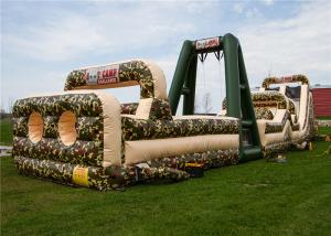 China Professional Giant Inflatable Obstacle Course Run Multi Play Area Design Durable factory
