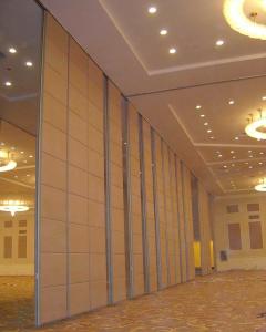 China Multi Color Fabric Surface Office Partition Wall With Sliding Aluminium Door factory
