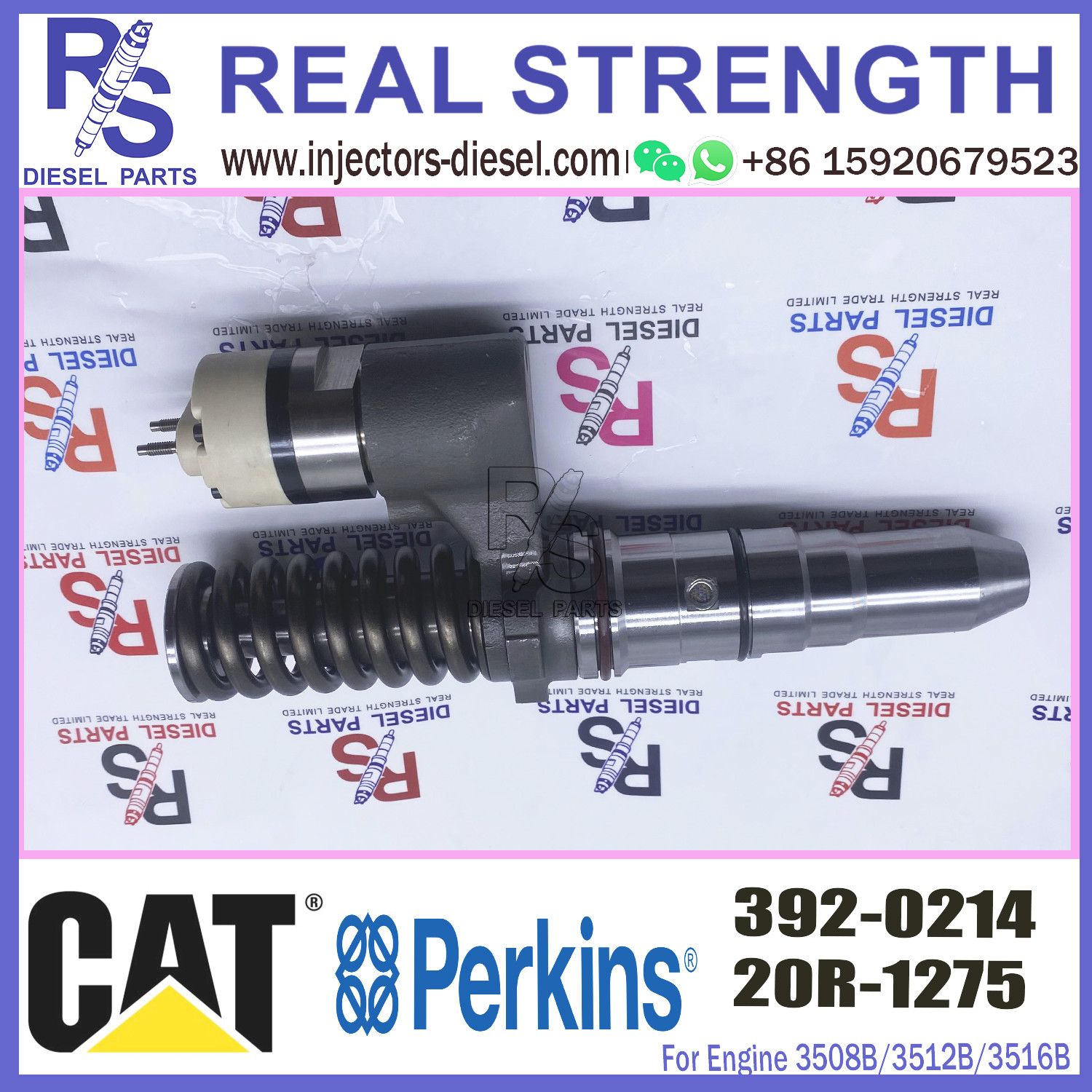 Injector Diesel 392-0214 3920214 Nozzle For Caterpillar CAT 3508 3512 3516 3524