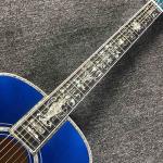 Custom Solid Spruce 41 Inch D Style Acoustic Guitar Abalone Ebony Fingerboard