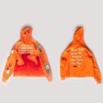 Custom Puff Printing Hoodies Flared Stacked Sweatsuits Mens Hoodie