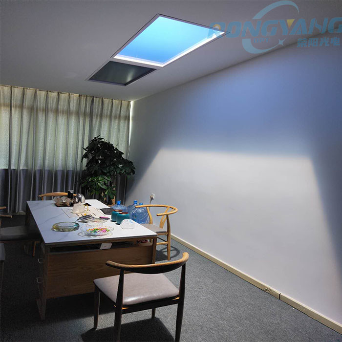 Dimmable skylight lamp (2700K–6500K) with remote, Google Assistant, and full scene scheduling