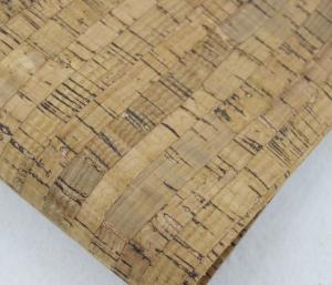 China Popular 1.35m Width Dark Black Color Cork Fabric by Yard for Handbad, Wallet Making factory