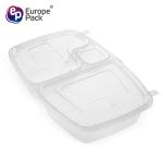 PP packaging box plastic box take-out food box 2 compartments