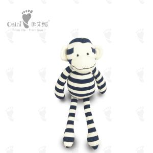 China 32cm 100 Cotton Stuffed Animals Black White Stripe Zebra Plush Toy Monkey Mascot factory