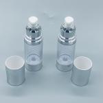 Transparent Plastic Cosmetic Airless Pump Bottles 30cc