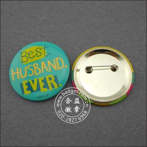 China tin badges package paper printing badge MK11 factory