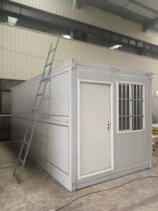 China Anti Sesmic Modular Folding Container House With Sandwich Panel Wall / Roof factory