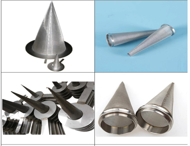 316L 500x1000mm Cone Metal Mesh Filter
