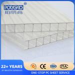 China Clear Plastic Polycarbonate Roofing Sheet Plastic Roof Multi Wall for