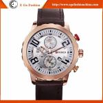 E Go Fashion Watch Business Watch Men's Quartz Watch Genuine Leather Watches