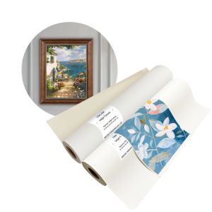 Anti-Cracking And Easy-Stretching 420gsm Wide Format Matte Inkjet Cotton Canvas