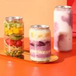 330ml 500ml 250ml PET Plastic Cans For Beverage Milk Tea