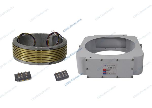 Two Half Style Through Hole Electric Slip Ring Low Torque Low Friction For