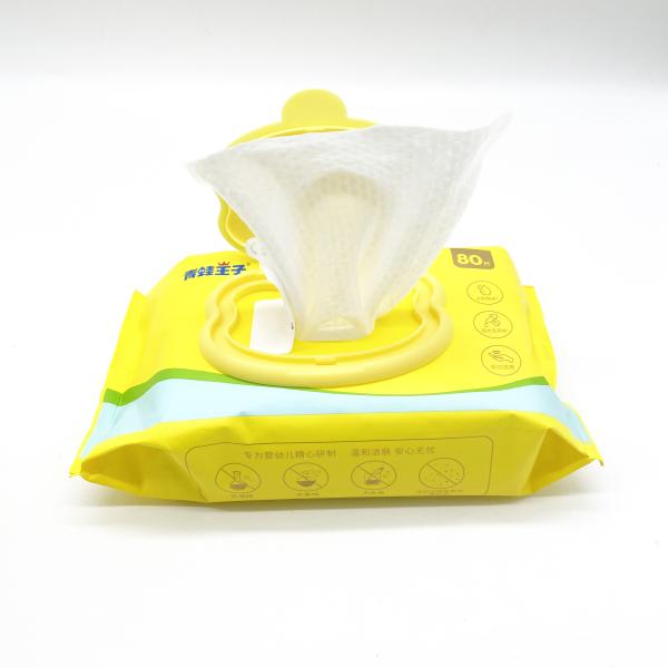 Sensitive Newborn Skin Biodegradable Disposable Wet Wipes Hypoallergenic Plant