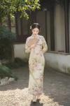 100% Silk 19MM Willows shed tear Women Fashion Dress