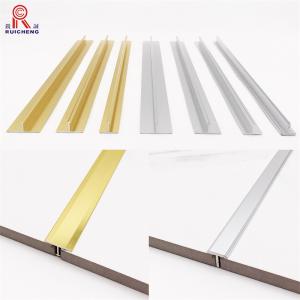 China Decorative Tile T Shape Aluminum Edge Trim Powder Coated Ceramic Tile Trim factory