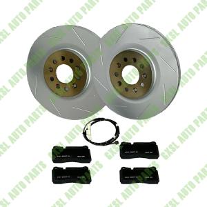 China For Aston Martin DB9 &amp; V8 Vantage Front Brake Pads &amp; Rotors Set OEM 4G43-28-10265 4G432810265 7G43-2D007-AA 7G432D007AA factory