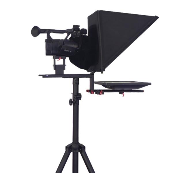 Tempered HD Glass Stand 22 Inch Teleprompter for TV Broadcasting Equipment