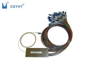 China PLC Fiber Optic Audio Cable Splitter Small Size 1 Meter Length 1 X 64 Input Output factory