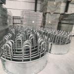 Durable Galvanised Round Metal Cattle Feeder / Metal Round Bale Feeder